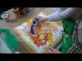 Acrylmalerei Techniken Malen mit dem Fön