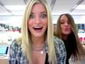 DANCING CHICKS MONTAGE AT THE APPLE STORE!!