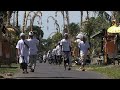 Menschen und Reisterassen auf Bali