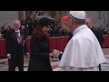Cristina Fernández en la ceremonia de asunción del Papa Francisco