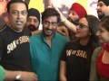 Ajay Devgan and Sonakshi Sinha at PVR Juhu for Son of Sardar SOS Part 1