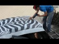 Tutoriel - Pose d'un sticker sur le toit d'une auto