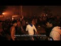 Young Muslim boys flagellate themselves during the procession of Chup Tazia