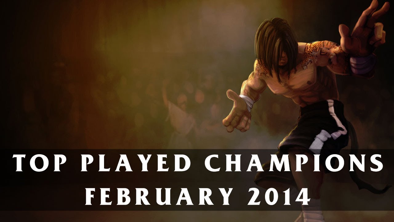 League of Legends: Top Played Champions February 2014