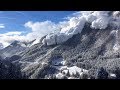 Gigantic Snow Avalanche in the Swiss Alps.  January 2019