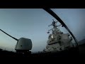 U.S. Navy Destroyer launches Tomahawk cruise missiles