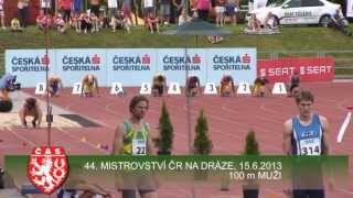 100 m  muži MČR 2013