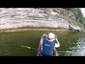 GoPro Kayak Fishing - Huge Largemouth Gets Away at Last Second