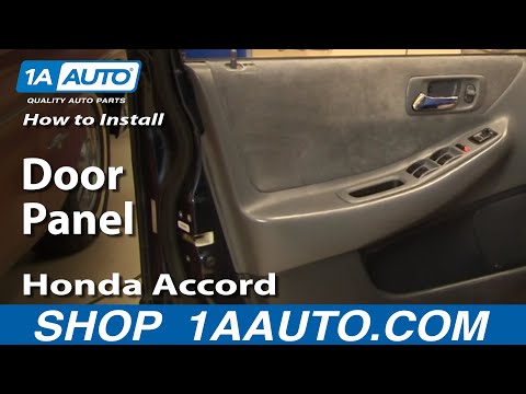 How To Install Remove Door Panel Honda Accord 4dr 9802 1AAutocom 1aauto