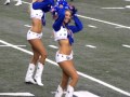 Dallas Cowboys Cheerleader Tobie Percival End Of Quarter Performance