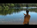 Monster Trout caught on video using Lip Ripperz Z Spoon and 2 lb line.