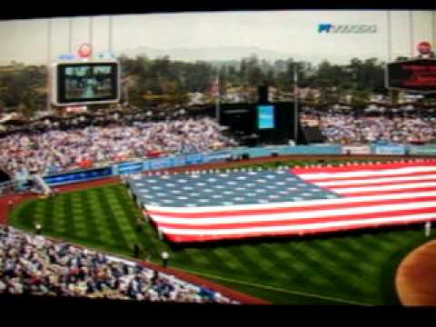 Dodgers Stadium 2009. Anthem @ Dodgers Stadium.
