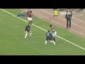Clarence Seedorf dribbling Javier Zanetti