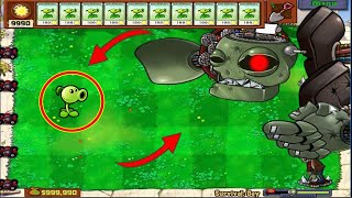 1 Peashooter vs 1 Dr Zomboss - Plants vs Zombies