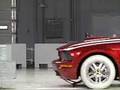 Crash Test 2007 - 2009 Ford Mustang Convertible MFG after May 2007 (Frontal Offset) IIHS