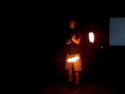 my first fire poi perfomance part 2