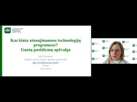 Nacionalinė švietimo agentūra. Bendrųjų programų atnaujinimas. Technologijų Bendrosios programos projekto pristatymas