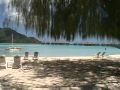 the beach at Le Meridien Bora Bora