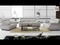 Modern White Leather Sofa Set VGBNBO3929B