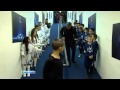 Happy Jose Mourinho before the match against Lyon