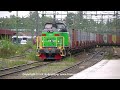 Green Cargo Td 375 in Gävle, Sweden, with freight trains
