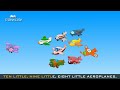 Edewcate english rhymes - Ten little aeroplanes