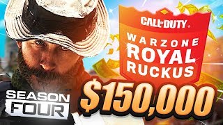 🔴 Welcome To WARZONE SEASON 4! - $150,000 TOURNAMENT (Royal Ruckus Day 1)