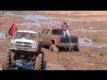 2004 CHEVY MUD TRUCK JTARVER420 PULLS STUCK LIFTED CHEVY CREW ON TRACTOR TIRES!