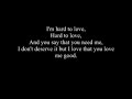 Lee Brice - Hard to Love (w/ lyrics)