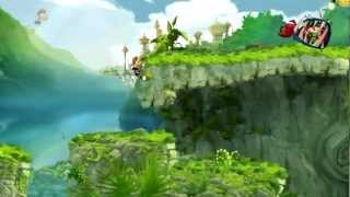 Rayman Origins. Уровень 1.1 - Там Джунгли...