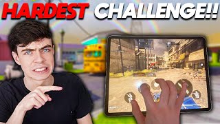 I used 1 hand to play ranked in COD Mobile and what happened was INSANE... (CHALLENGE)