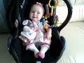 funny - baby- in her car seat!