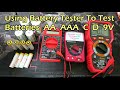 Using a battery tester vs multimeter to test batteries