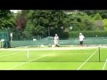 Nadal Serve and Volley Practice at Wimbledon 2010