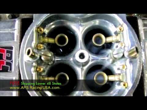 Slow motion video of Custom Calibrated HP Hot Rod Series Holley Carburetor