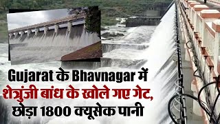 Gujarat के Bhavnagar में शेत्रुंजी बांध के खोले गए गेट, छोड़ा 1800 क्यूसेक पानी