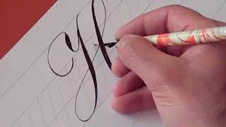 Worksheets The Pictures Of The Different Way To Write Capital Cursive Letter Of H how to write copperplate the letters h and youtube