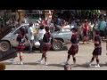 Thai kids dance in hill-tribe style costumes