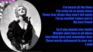 True Blue Madonna Lyrics Youtube