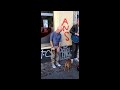 Streetmusician sings - Original singer comes along and joins him