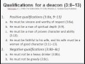 What is a Deacon? 1 Timothy 3:8-13
