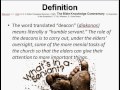 What is a Deacon? 1 Timothy 3:8-13