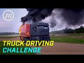 Truck Driving challenge part 1: Rig Stig & the power slide - Top Gear - BBC