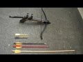 Pistol Crossbow bolt test 