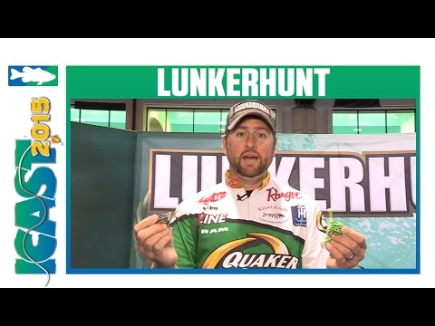 lunkerhunt popping frog with flw pro matt arey  icast 2015