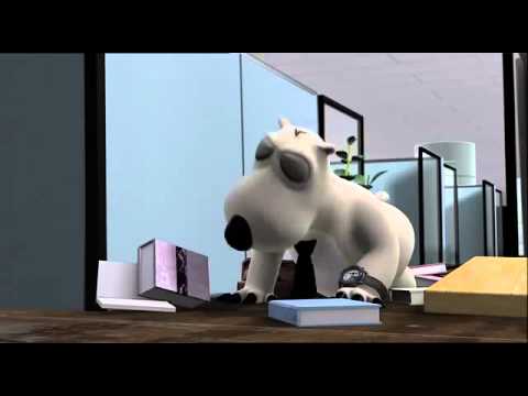 Кадр из мультфильма «Бернард : Офис»