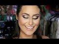 Purple & Gold Makeup Look for BROWN Eyes! +FULL FACE!
