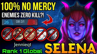 100% NO MERCY!! Selena Absolutely Dominate The Game - Top 1 Global Selena by Jennieqt - MLBB