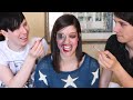 Phil and Dan Do My Make Up: AmazingCatisNotOnFire Part 2