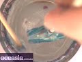 Acrylic gel nail art: water marble nail polish tutorial6